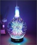 Remote 3D Glass Vase Firework Color Changing Humid